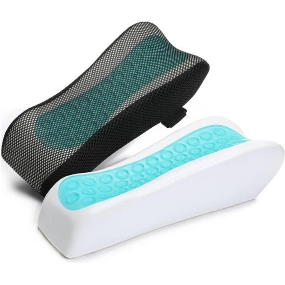 Chair Ergonomic Armrest Cooling Gel Pads Elbow Pillow Pressure Relief
